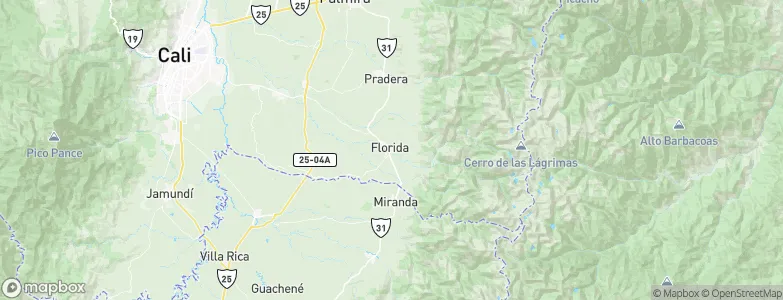 Florida, Colombia Map