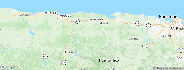 Florida, Puerto Rico Map