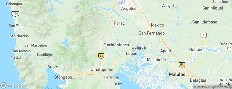 Floridablanca, Philippines Map