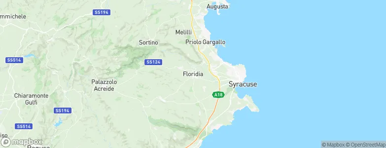 Floridia, Italy Map