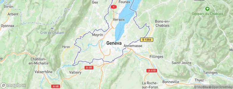 Florissant-Malagnou, Switzerland Map