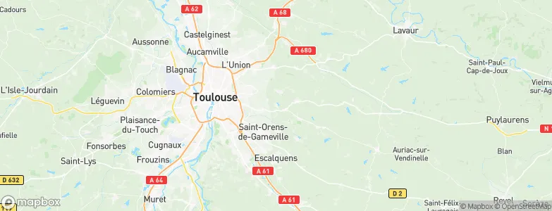 Flourens, France Map