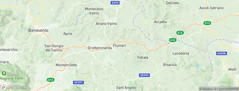 Flumeri, Italy Map