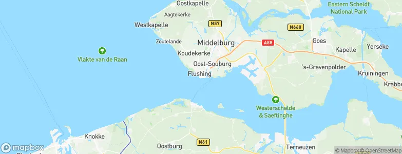 Flushing, Netherlands Map