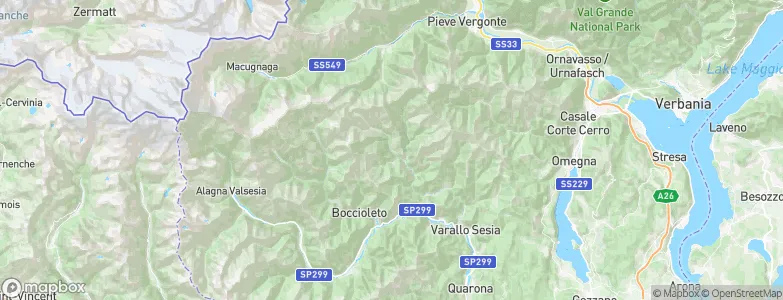 Fobello, Italy Map