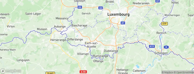 Foetz, Luxembourg Map