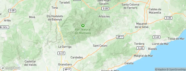 Fogars de Montclús, Spain Map