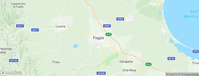 Foggia, Italy Map