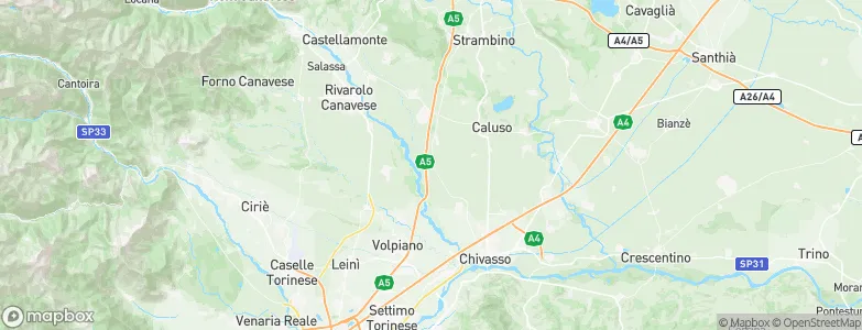Foglizzo, Italy Map