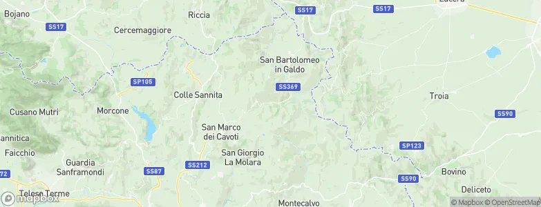 Foiano di Val Fortore, Italy Map