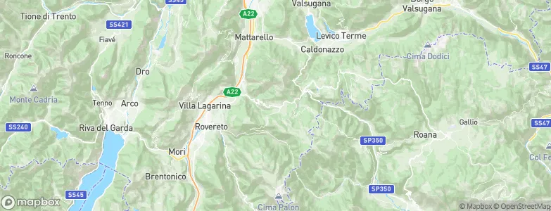 Folgaria, Italy Map
