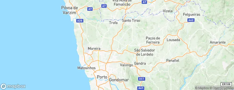 Folgosa, Portugal Map