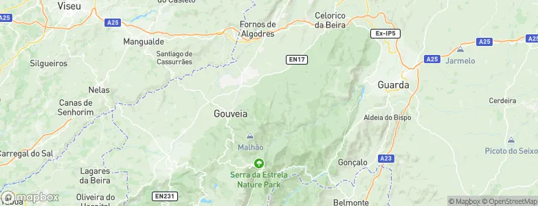 Folgosinho, Portugal Map