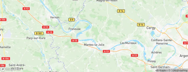 Follainville-Dennemont, France Map