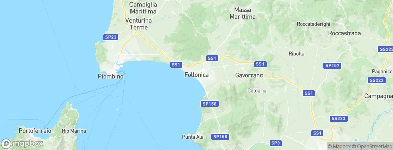 Follonica, Italy Map
