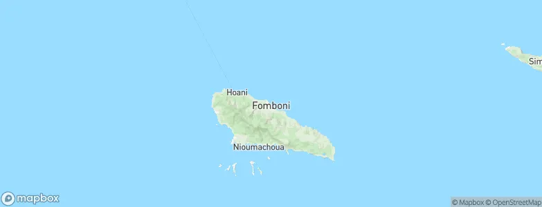 Fomboni, Comoros Map