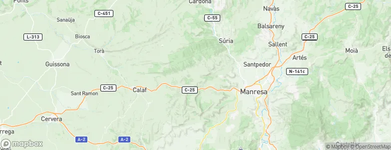 Fonollosa, Spain Map