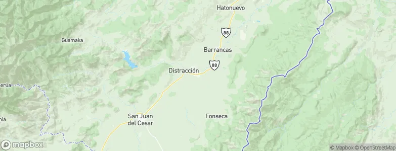 Fonseca, Colombia Map