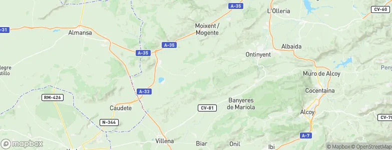 Fontanars dels Alforins, Spain Map