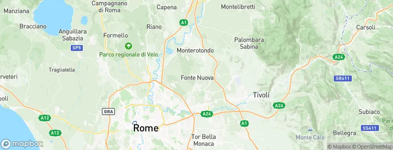 Fonte Nuova, Italy Map