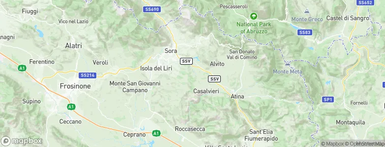 Fontechiari, Italy Map
