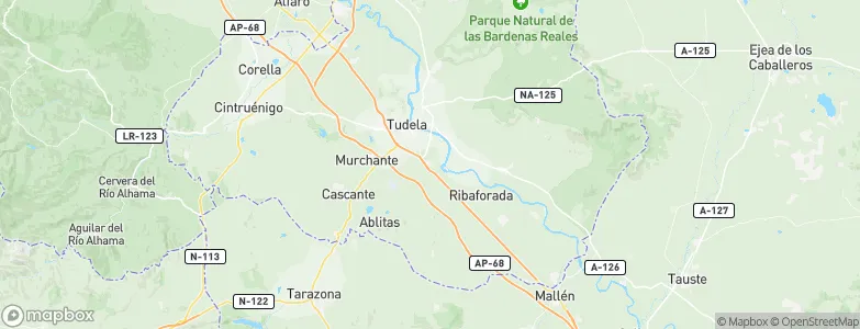 Fontellas, Spain Map