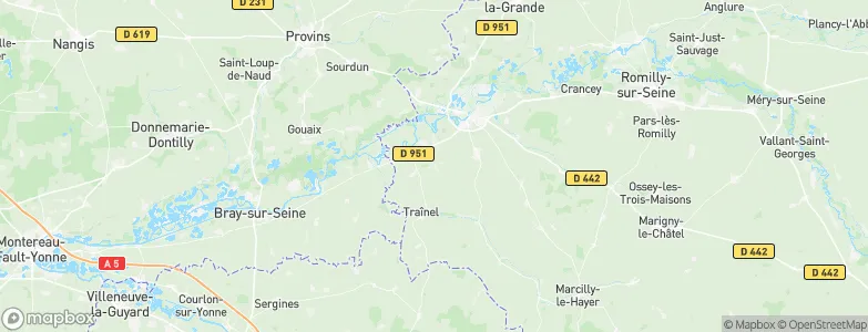 Fontenay-de-Bossery, France Map