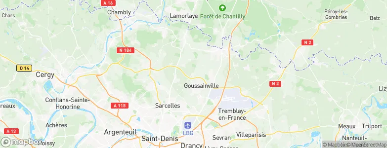 Fontenay-en-Parisis, France Map