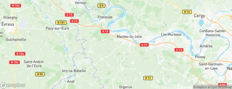 Fontenay-Mauvoisin, France Map