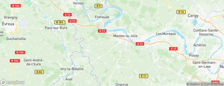 Fontenay-Mauvoisin, France Map