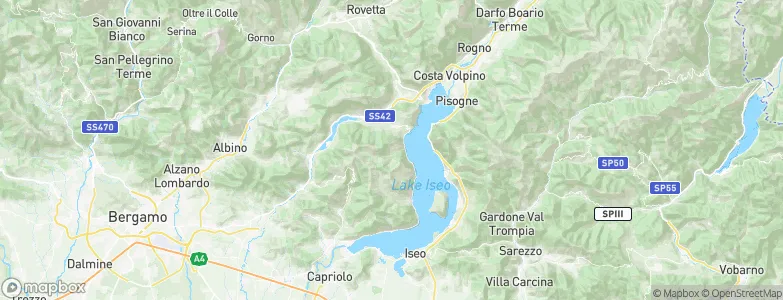 Fonteno, Italy Map