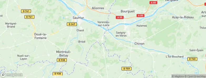 Fontevraud-l'Abbaye, France Map