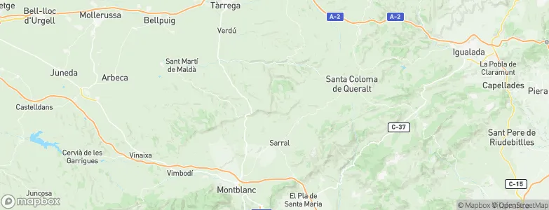 Forès, Spain Map