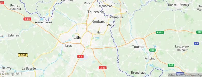 Forest-sur-Marque, France Map