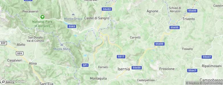 Forlì del Sannio, Italy Map