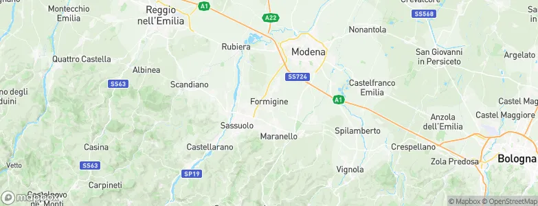 Formigine, Italy Map