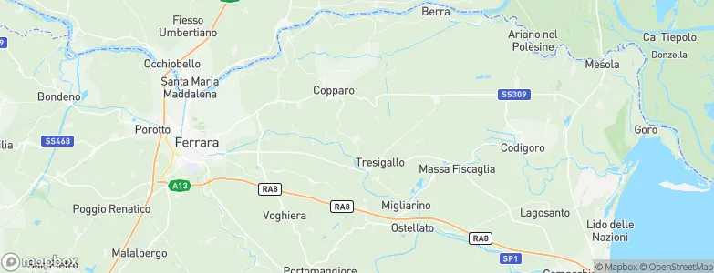 Formignana, Italy Map