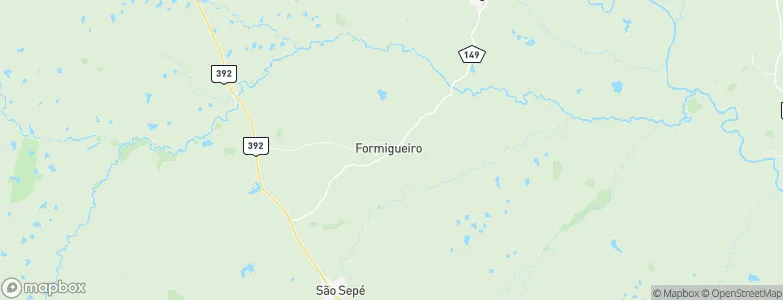 Formigueiro, Brazil Map