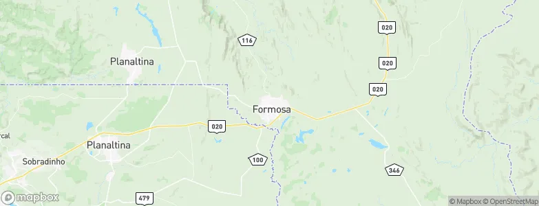 Formosa, Brazil Map