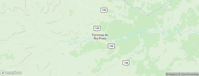Formosa do Rio Preto, Brazil Map