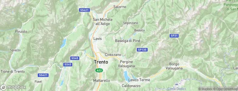 Fornace, Italy Map