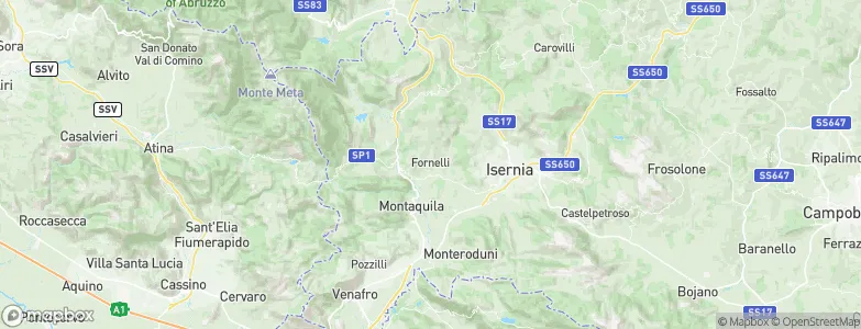 Fornelli, Italy Map