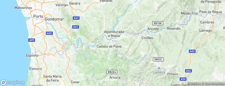 Fornos, Portugal Map