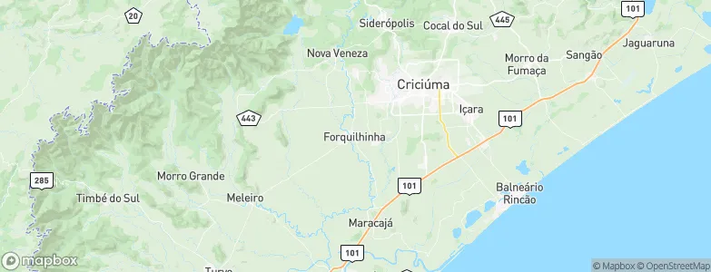 Forquilhinha, Brazil Map