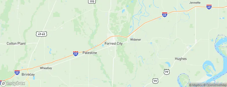 Forrest City, United States Map