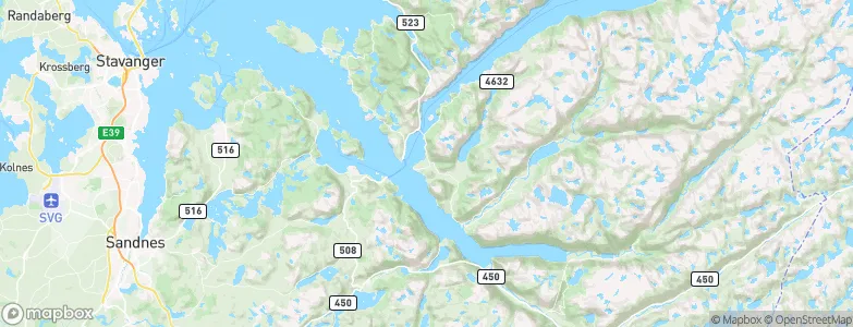 Forsand, Norway Map
