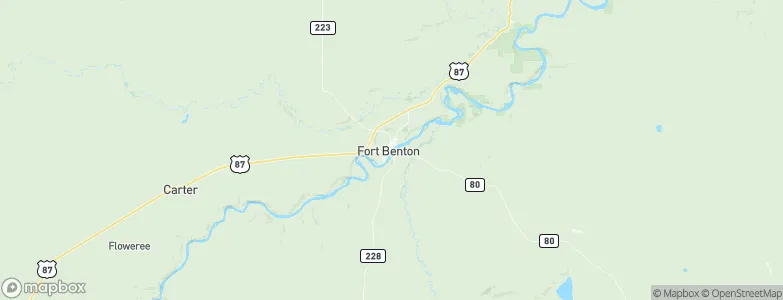 Fort Benton, United States Map