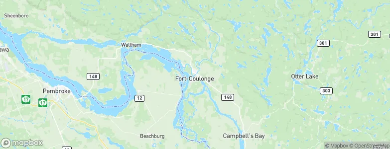 Fort-Coulonge, Canada Map