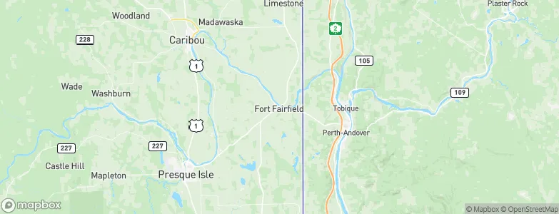Fort Fairfield, United States Map