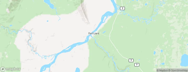 Fort Liard, Canada Map